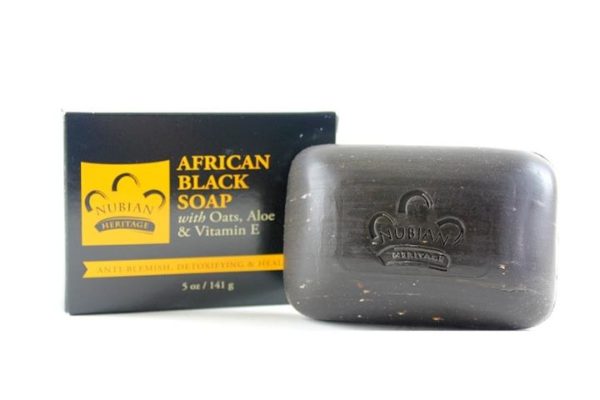 สบู่ดำอัฟริกันตัวรักษาสิว NUBIAN HERITAGE AFRICAN BLACK SOAP