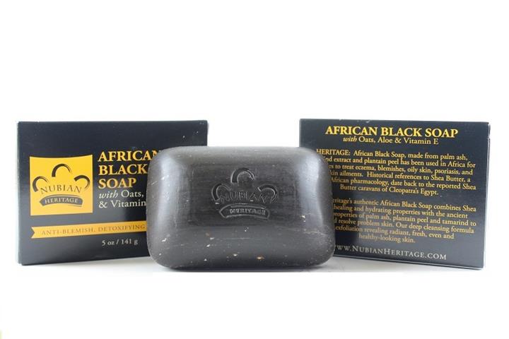 สบู่ดำอัฟริกันตัวดังขนาดจริง NUBIAN HERITAGE AFRICAN BLACK SOAP